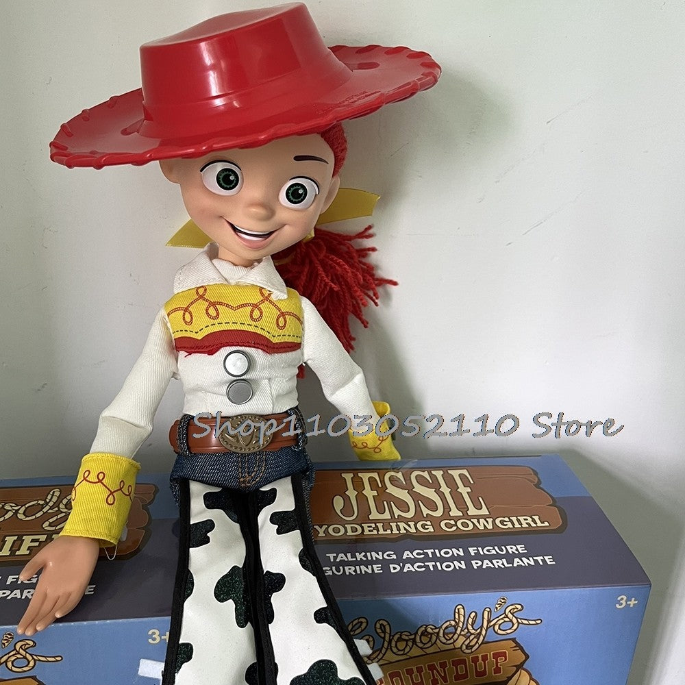 Toy Story 4 Talking Woody Jessie Action Figure Sing Soft Cute Anime Figure Decoration Birthday Model Gift Toys