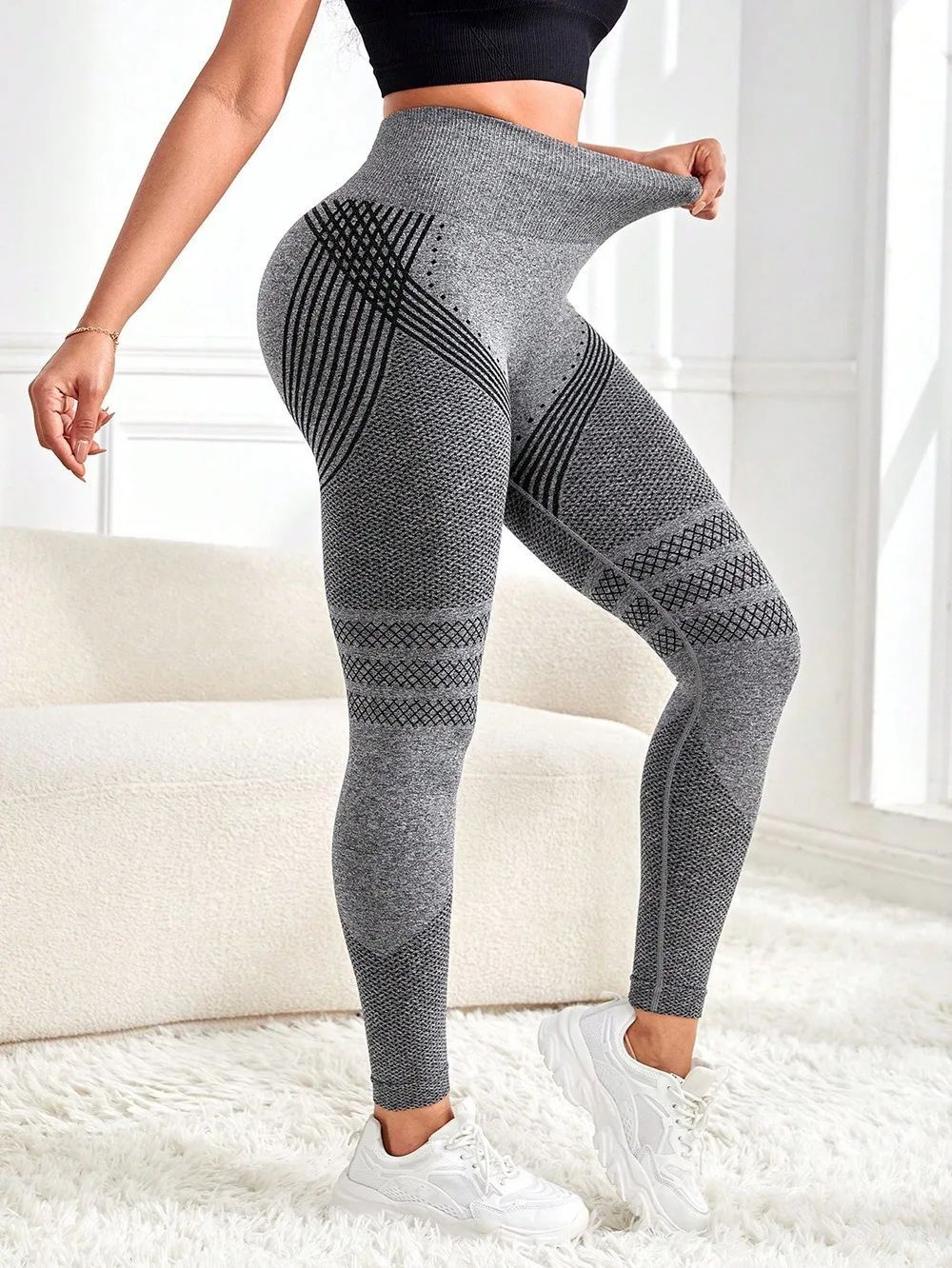 Women Compression Leggings Cellulite Slimming Leggings High Waist Seamless Yoga Fitness Redefine Your Silhouette Sport Pants