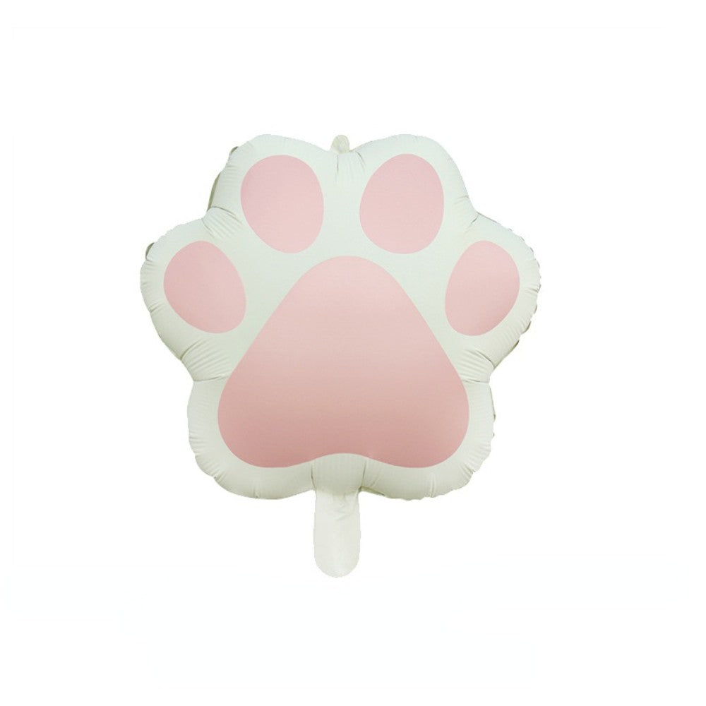 Cartoon cat aluminum foil balloon, cute crown cat pet animal themed party decoration