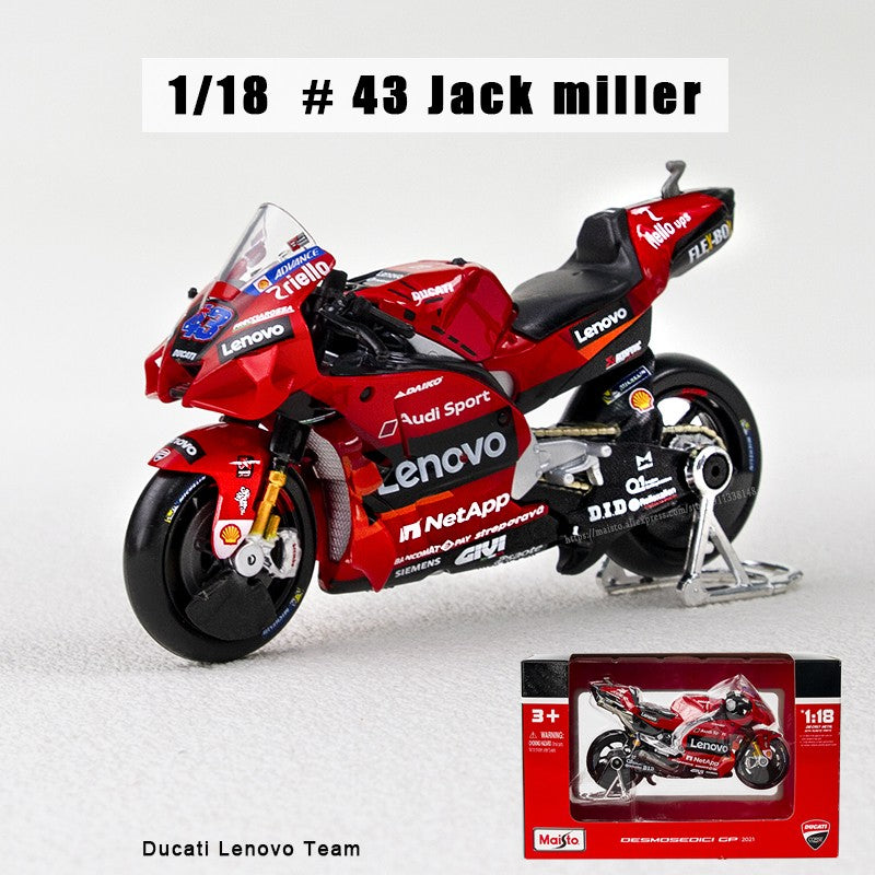 Maisto 1:18 NEW 2023 Ducati Lenovo Team #1 Bagnaia Champion Moto GP Racing casting alloy motorcycle Model collection gift toy