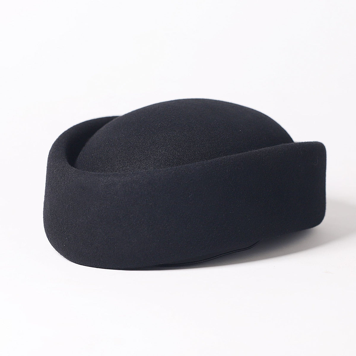 FS Vintage Winter Wool Pillbox Hats Black White Church Hat For Women Elegant Formal Tea Party Wedding Bride Cap Chapeau Femme