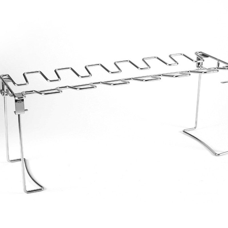 1pc Grill Rack, Stainless Steel Rack Chicken Leg For Oven, Barbecue Tools, Kitchen Supplies