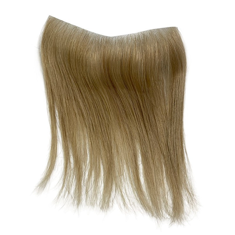 Thin SKIN PU V Style Front Natural Hairline Men Capillary Prosthesis Human Hair Blonde Color Replacement System Units For Men