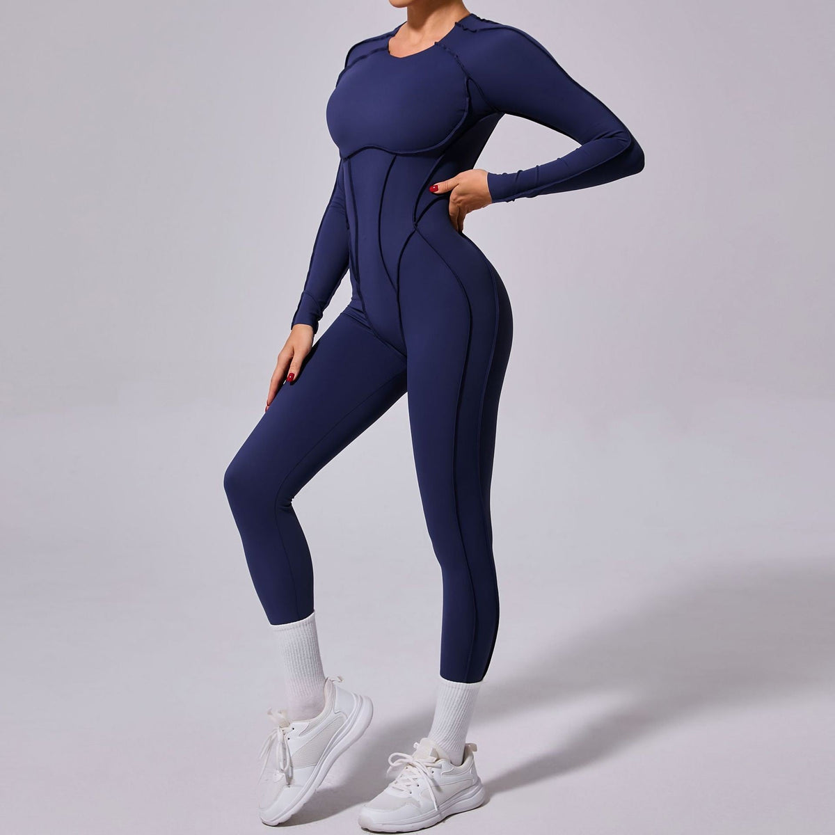 One-piece Yoga Jumpsuit Women Long Sleeved Set Quick Drying Yoga suit Gym Training Suit Sportswear Bodysuits Women Fitness Set