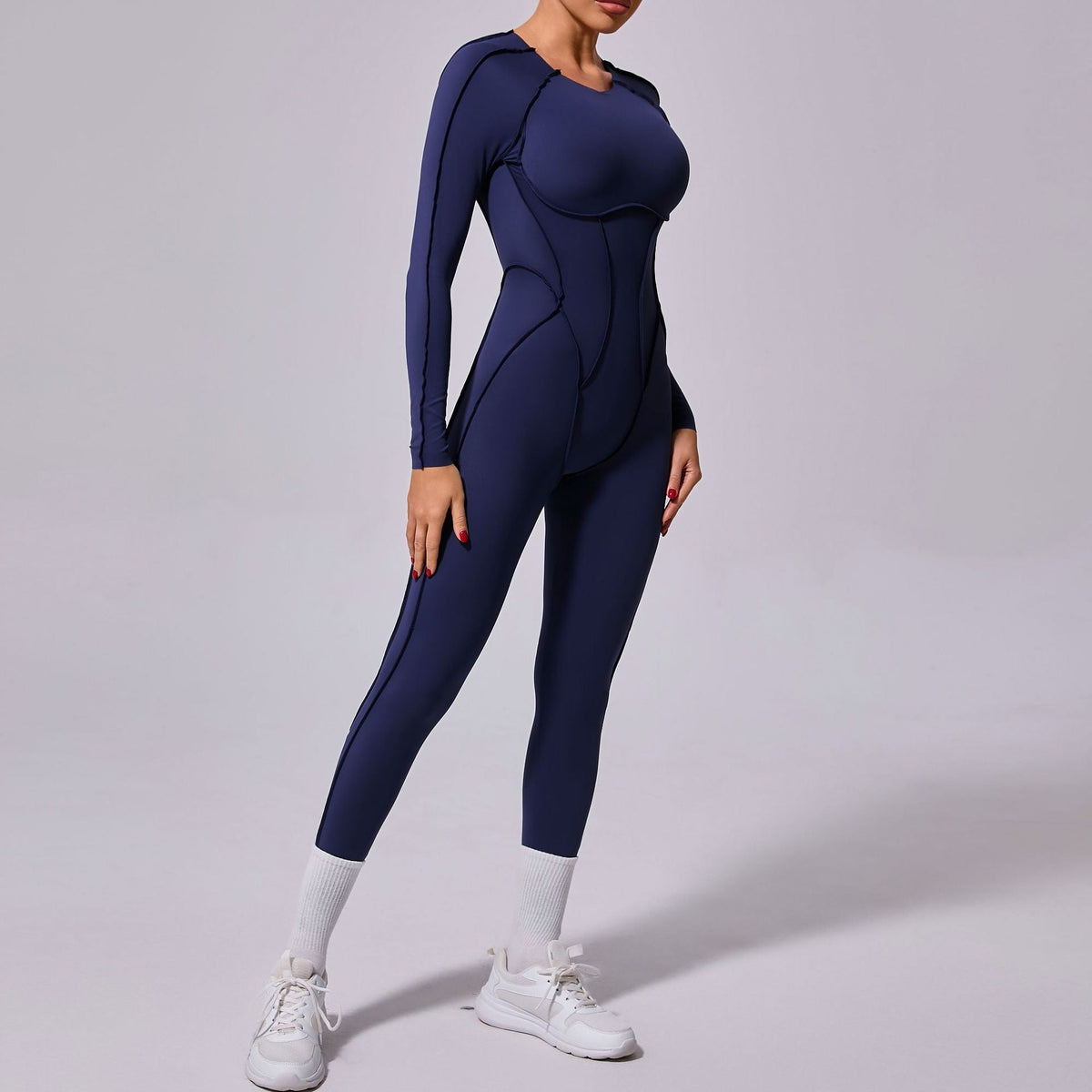 One-piece Yoga Jumpsuit Women Long Sleeved Set Quick Drying Yoga suit Gym Training Suit Sportswear Bodysuits Women Fitness Set