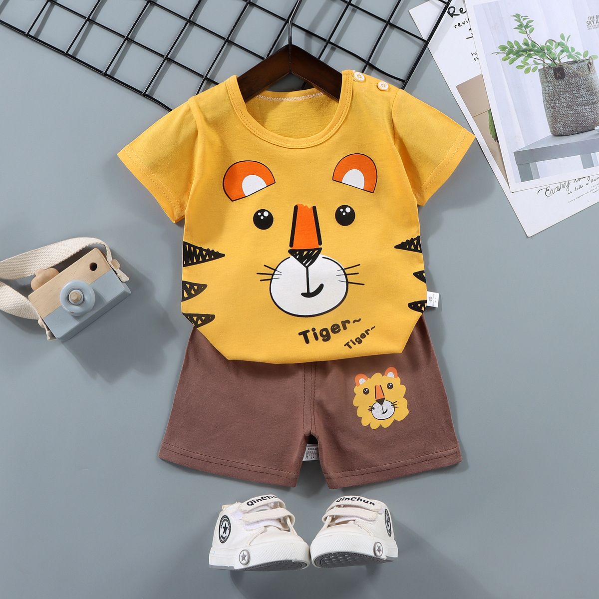 Children's Sets mother Kids Clothes Boys Girl T-shirt Shorts 2PCS Summer Cotton Short sleeve Baby Children Clothing Toddler Suit