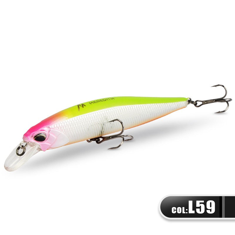 MEREDITH JERK MINNOW 100F 14g Floating Wobbler Fishing Lure 24Color Minnow Lure Hard Bait Quality Professional Depth0.8-1.0m