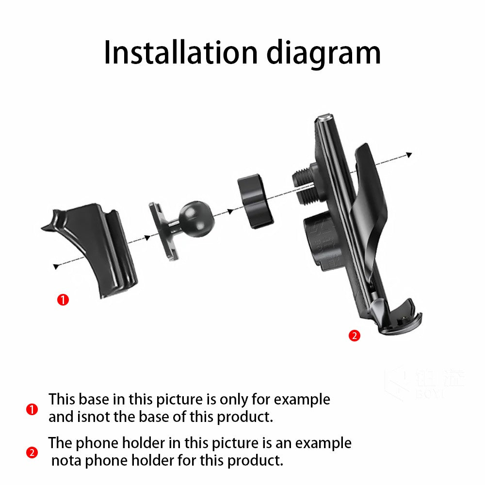 Phone Holde Car For Benz GLE W166 2015-2019 Mobile Support Special Fixed Bracket Base Wireless Charging Stand Accessories