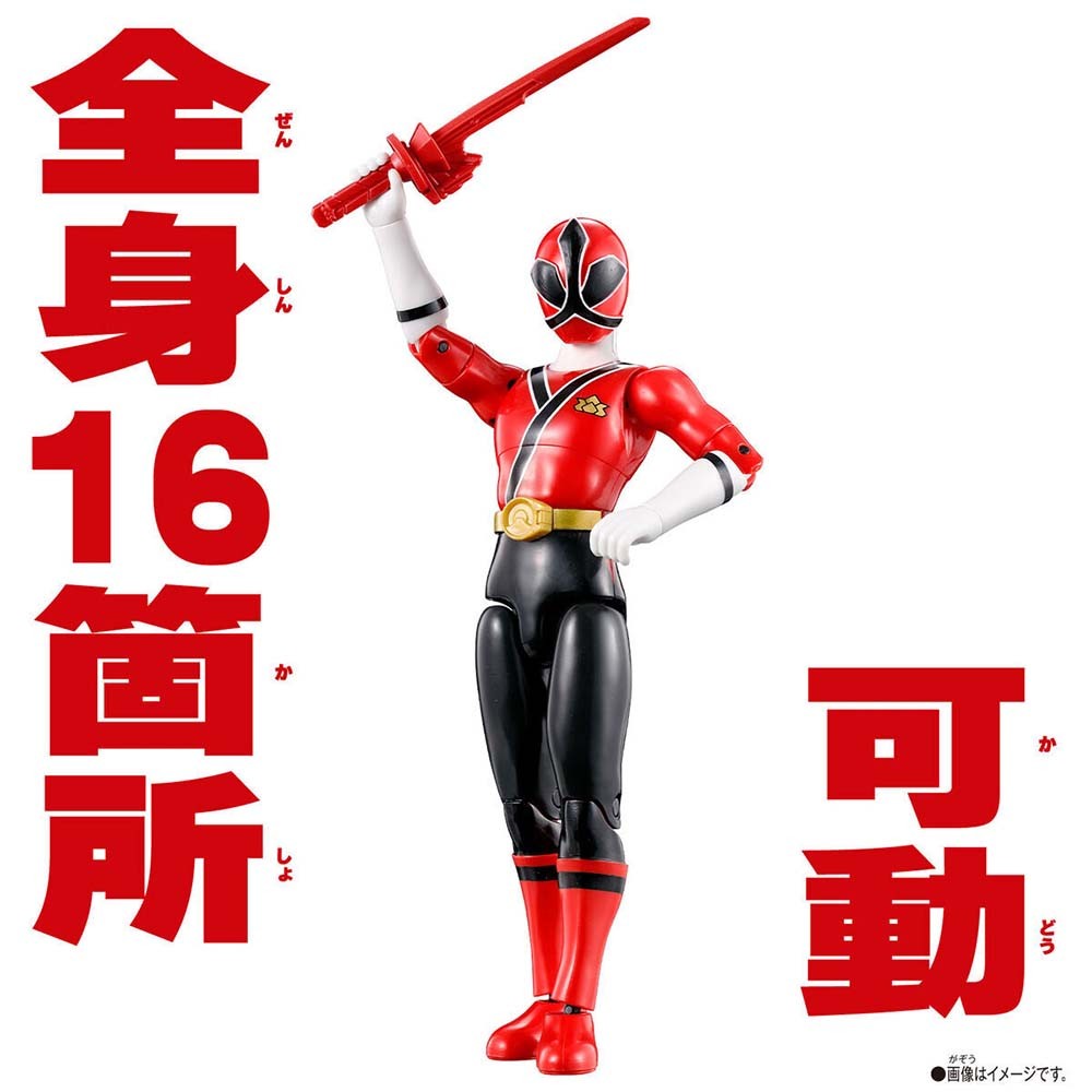 In Stock Original Bandai Action Hero Super Sentai Power Rangers Red Rangers Collection Collection Action Figures Model Toys Gift