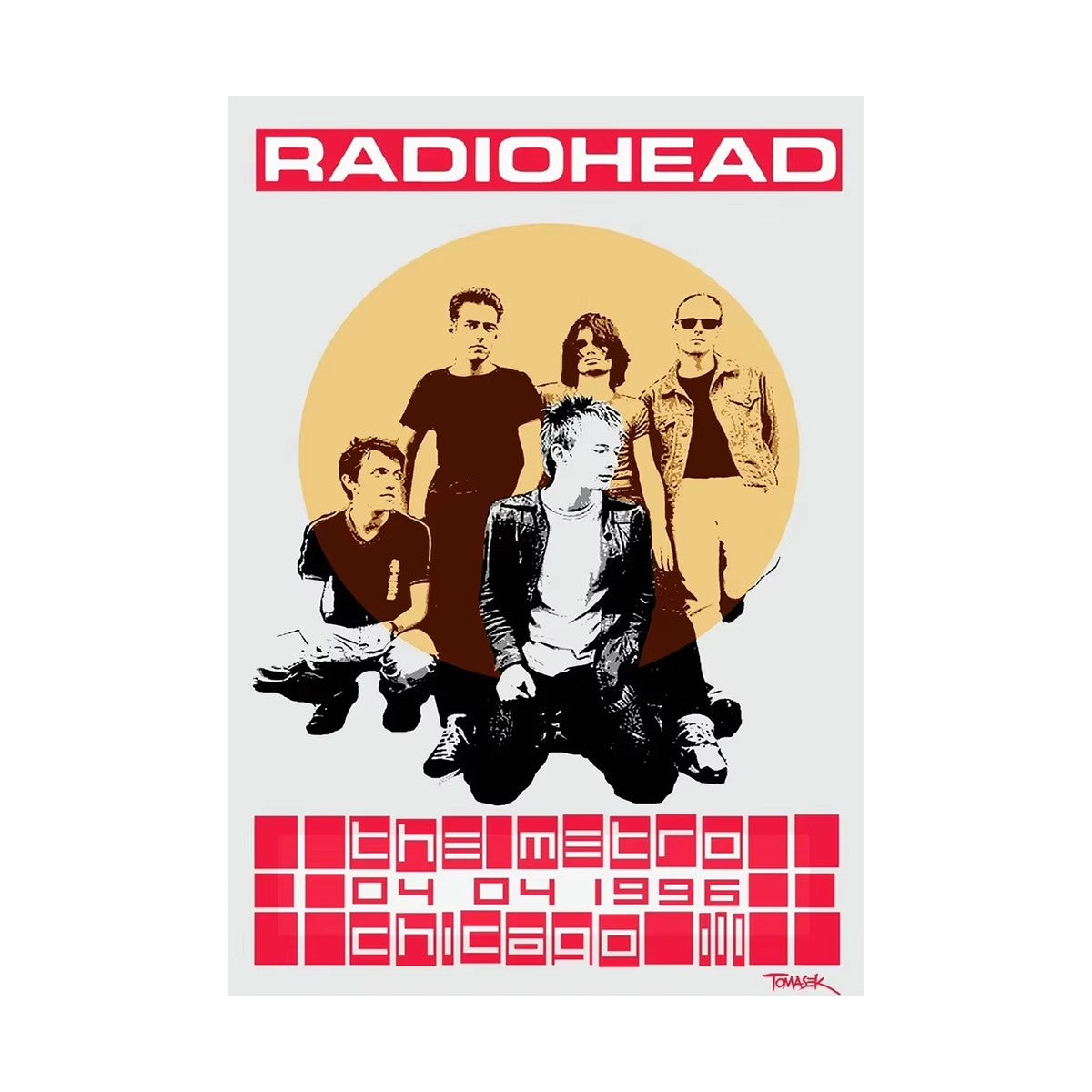 Scandinavian Classic Vintage Wall Art Rock Band Radiohead Music Canvas Paintings Posters & Prints Home Bedroom Living Room Decor