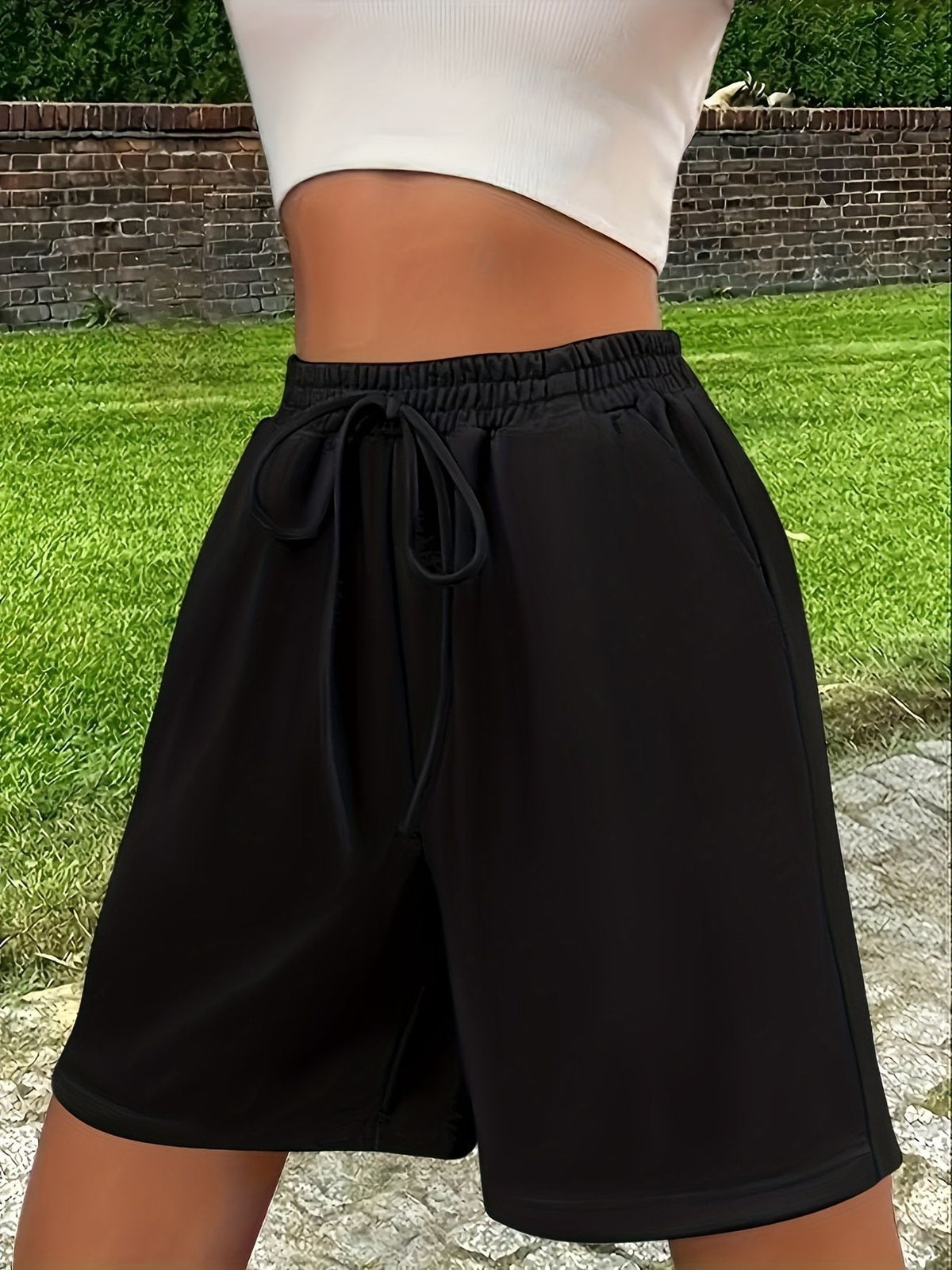 American Retro Shorts Loose Casual Wide-leg Sports Style Women's Shorts Summer New Men's and Women's Streetwear