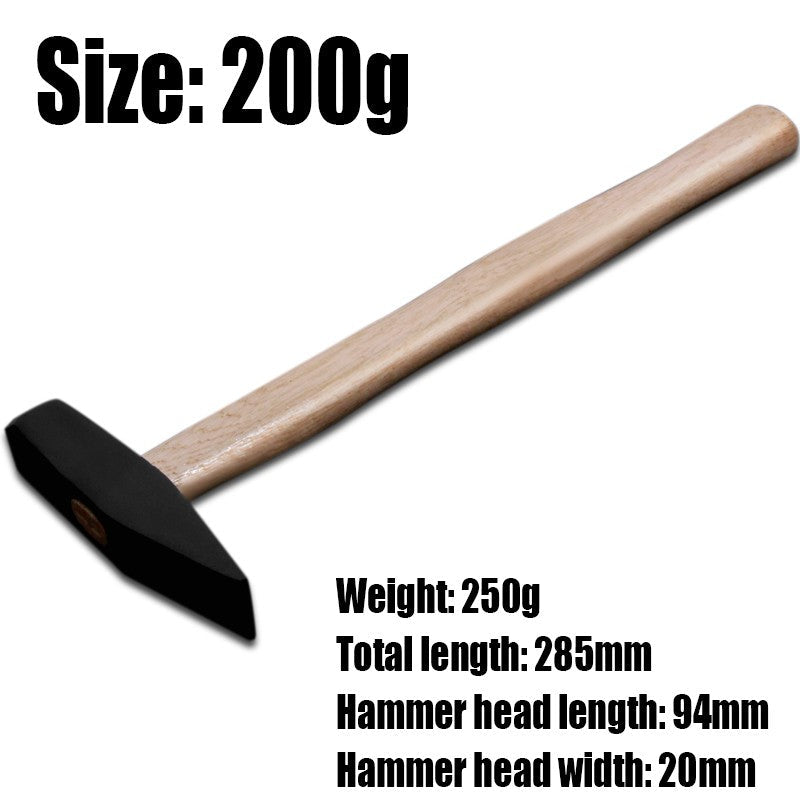 1PCS High Carbon Steel Fitter's Hammer Machinist Hammer Wooden Handle Electrician's Hammer Sheet Metal Hammer Duck Foot Hammer