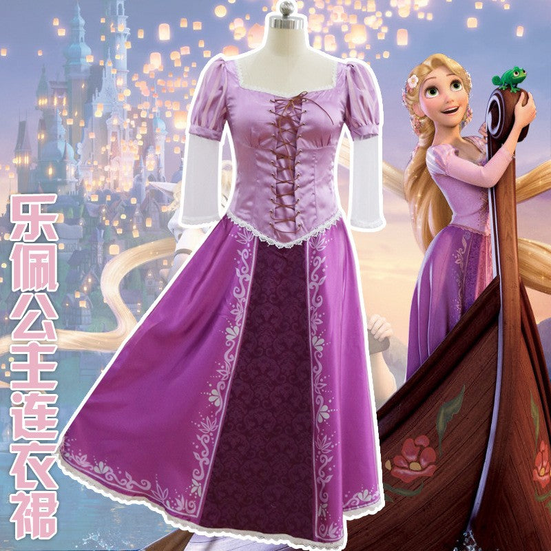 Tangled Rapunzel Women’s Long Hair Princess Costumes Cosplay Costume Adult Carnival Uniform Halloween Costumes