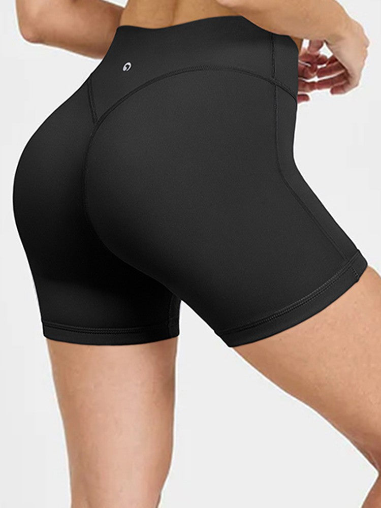 Summer Women's High-Waist Breathable Yoga Shorts High Elastic Running Tights Leggings Cycling Workout Gym Sports Shorts