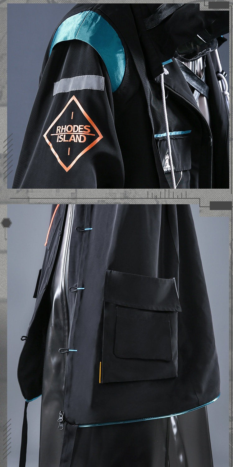Arknights Doctor Rhodes Island Combat Uniform Cosplay Costume — Fashion Men Party Role Play Clothing