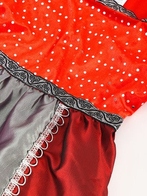 Girls Medieval Vintage Long Dress with Hat Set, Kids Fairytale Themed Costume for Halloween Party & School Performance