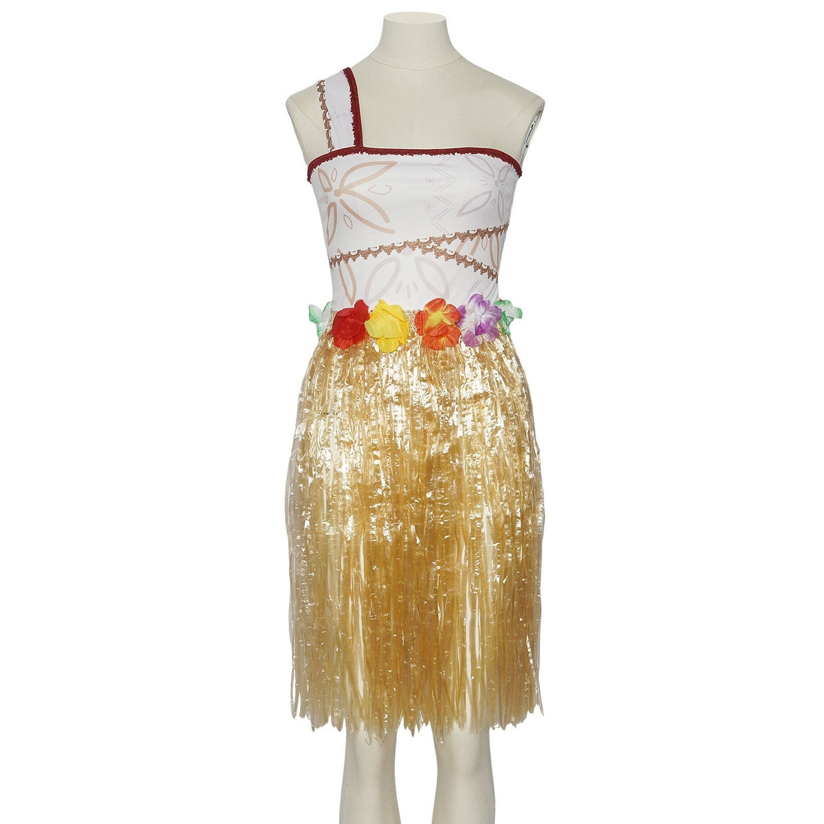 Family Matching Moana Costume Set, Adult Kids Polynesian Princess Dress with Fringe, Halloween Carnival Party Cosplay Outfit