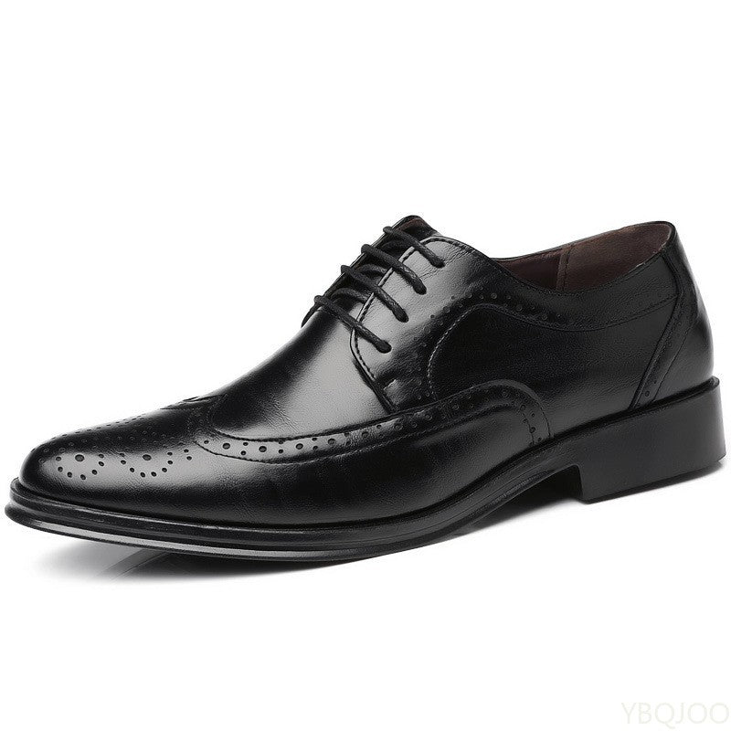 Large size fashionable men's office formal shoes low cut daily comfortable pointed multifunctional men's wedding men's shoes