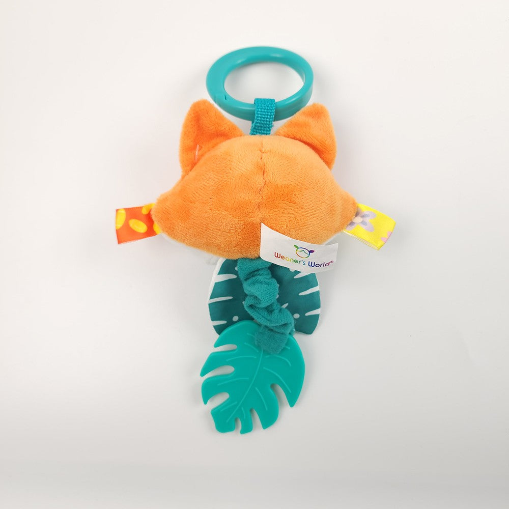 Baby Toy Cartoon Animal Stuffed Hanging Rattle Toys Baby Bed Crib Car Seat Travel Stroller Soft Plush Toys with Wind Chimes Gift