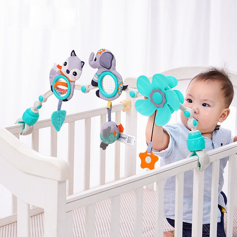 Baby Toy Toddler Cribs Cradles Hanging Bell Baby Stuff Newborn Stroller Stroller Play Arch Bed Toys for Babies 0 12 Months