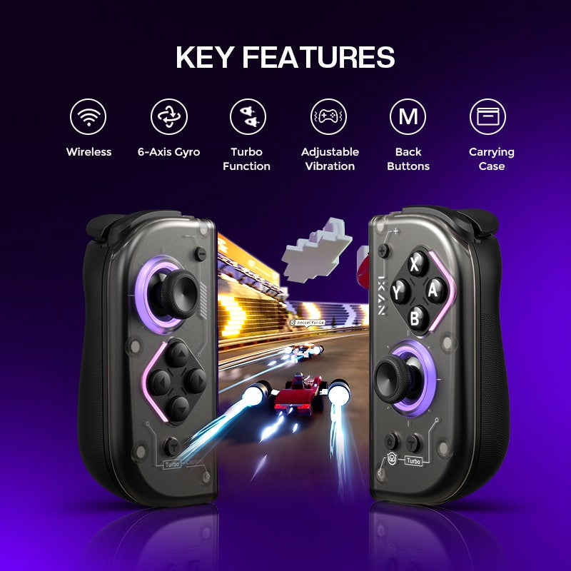 Hall Effect Switch Joycon, No Drift Wireless Controller for Nintendo Switch OLED Lite, NYXI Hyperion 2, US Stock Fast Delivery