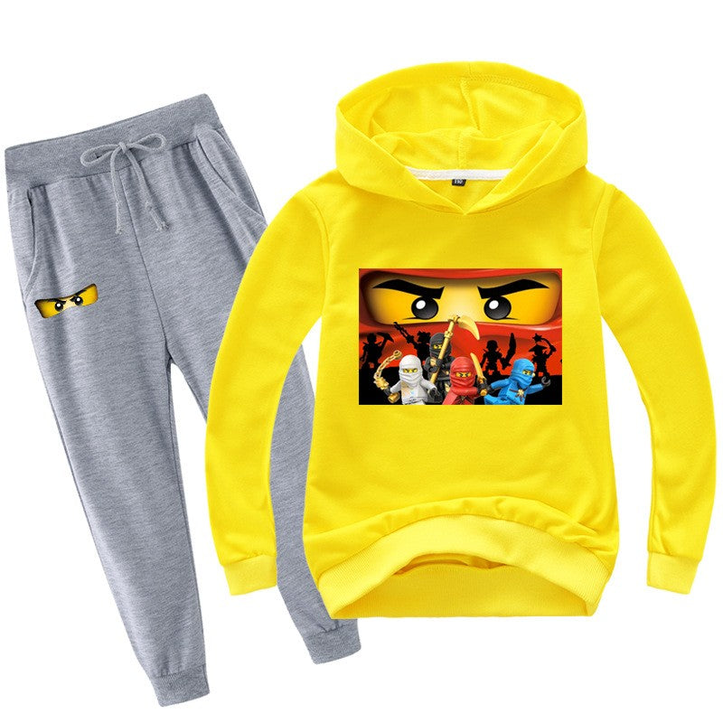 2-13 years Spring Autumn Children Clothing Sets Kids Clothes Baby Boys Hoodies Pants 2 Pcs Set Tracksuit Anime Outwear Coat