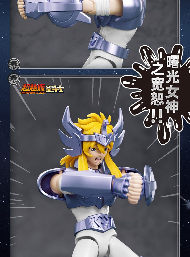 Blokees Saint Seiya Cygnus Hyoga Pegasus Seiya Knights of Zodiac Aquarius Camus Aries Mu Action Figures Anime Model Statue Toys