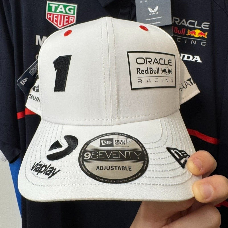2025 New Red Bull Mesh Hat Embroidered Red Bull Baseball Hat Men's and Women's Outdoor Multi functional Hat Red Bull Racing Hat