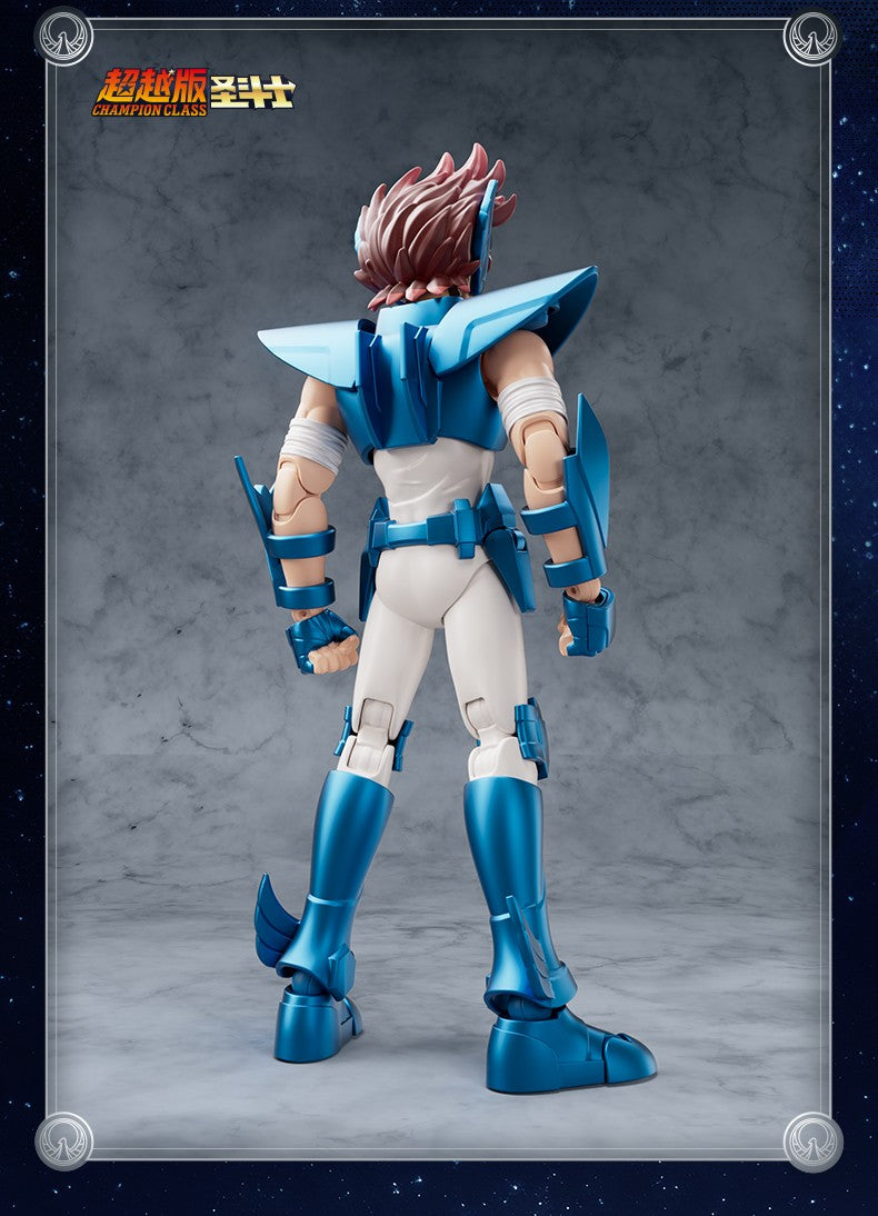 Blokees Saint Seiya Cygnus Hyoga Pegasus Seiya Knights of Zodiac Aquarius Camus Aries Mu Action Figures Anime Model Statue Toys