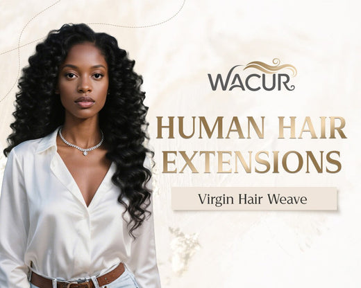 Wacur 12A Deep Wave Bundle real Human Hair Braided Extension 12-30Inches Natural Black 100% Virgin Remy Hair Extension for woman
