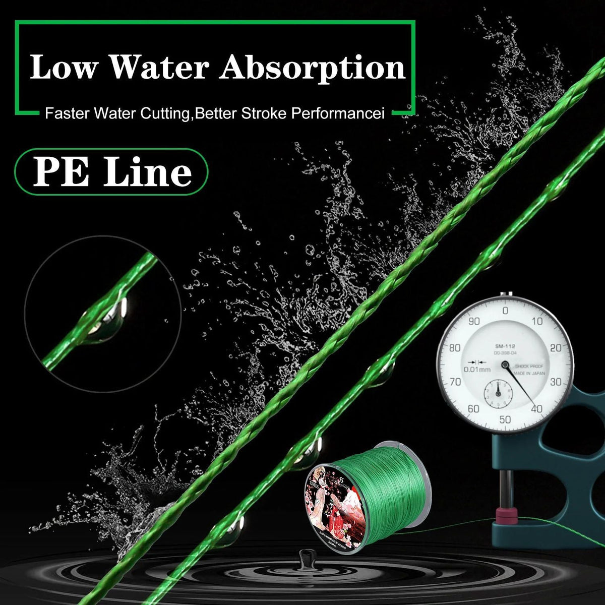Sougayilang Braided Fishing Line X8 100/300 Drag 22~88LB Multifilament Japanese PE Line for Bass Pike Carp Fishing Accessories