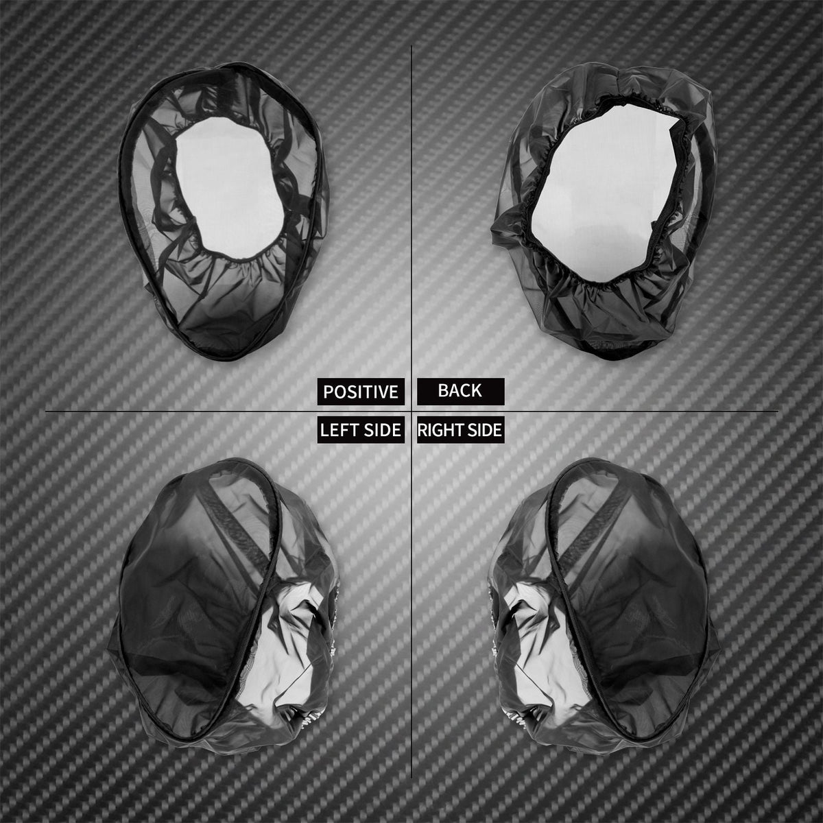 Motorcycle Rain Sock Air Filter Cover Waterproof Protective Cover Black For Harley Touring Dyna Softail Sportster 883 1200 48 72
