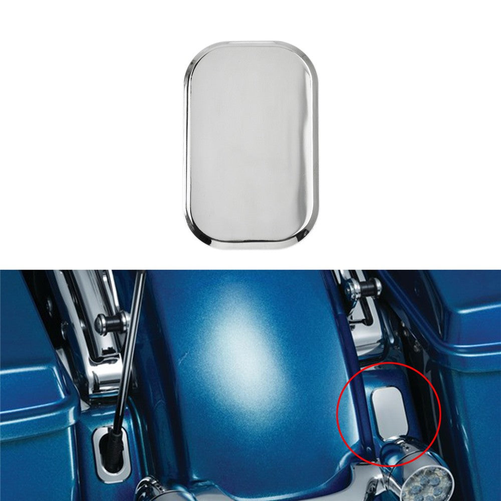 Motorcycle ABS Antenna Hole Accent Filler Cover Black/Chrome For Harley Touring Street Glide FLHX 2006-2019 Road Glide 2010-2019