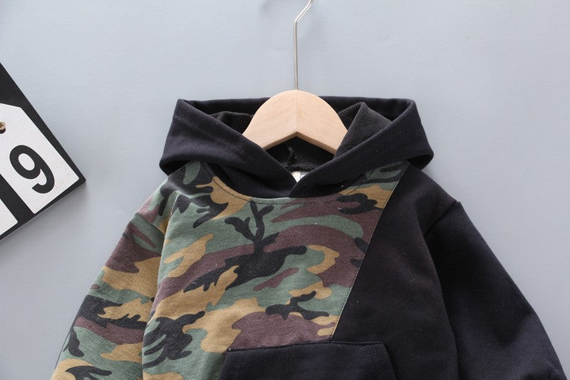 New Spring Autumn Children Clothing Baby Girl Clothes Boys Casual Hooded T-Shirt Pants 2Pcs/Sets Toddler Costume Kids Tracksuits