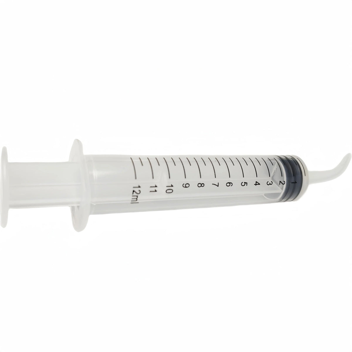 NIGF 5Pcs Disposable Plastic Dental Elbow Irrigation Syringe Teeth Flushing Injection Impression Dental Syringe With Curved Tip