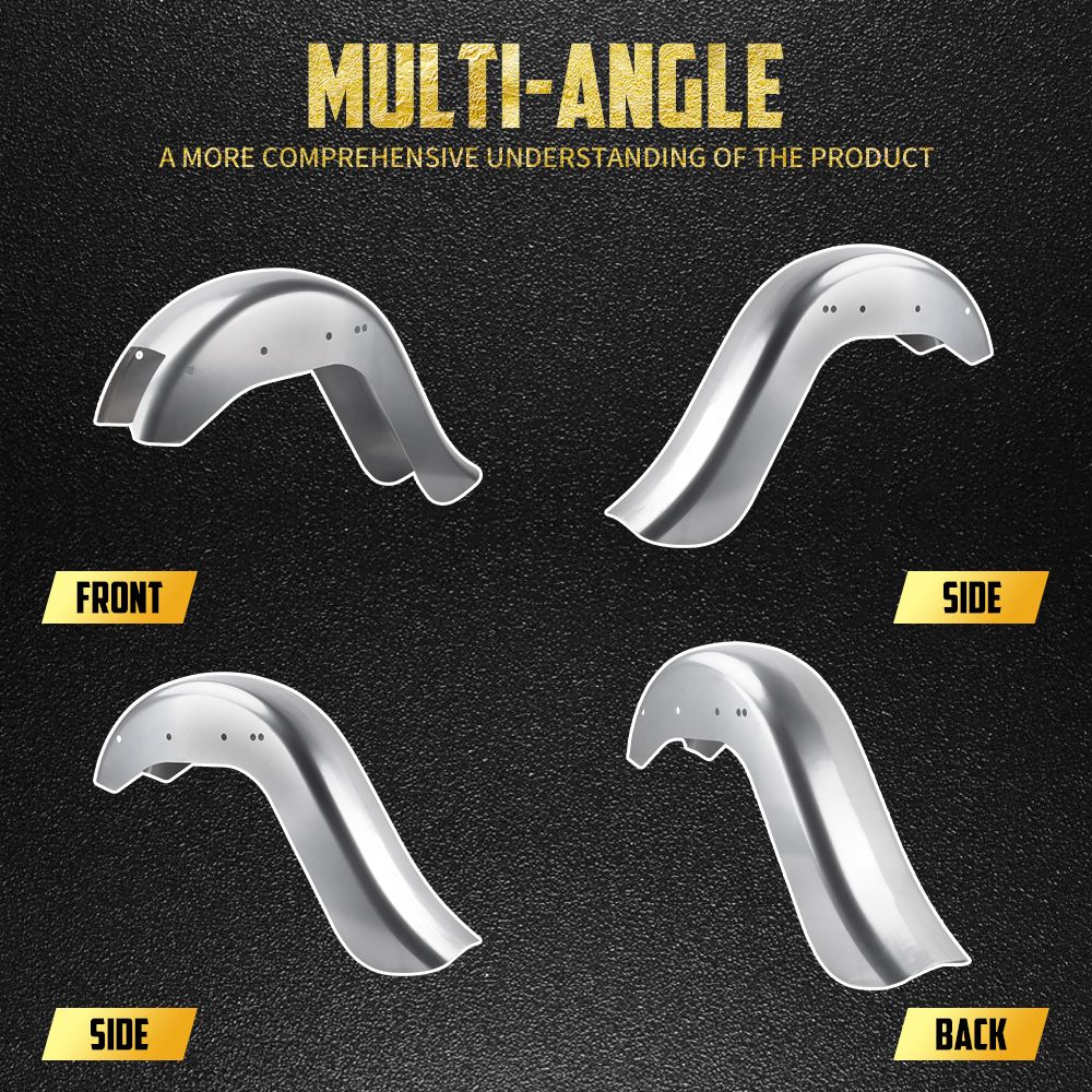 Motorcycle 6" Extended Rear Fender Mudguards Cover For Harley Softail 1986-2017 Fat Boy Breakout Low Rider FLFB FXLR FLDE FLSB