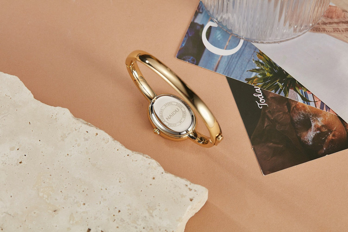 Fashionable Luxury Elegant ladies' Bracelet Watch Roman Numeral Oval Waterproof Women's Quartz Watch reloj ???? ??????? ????????