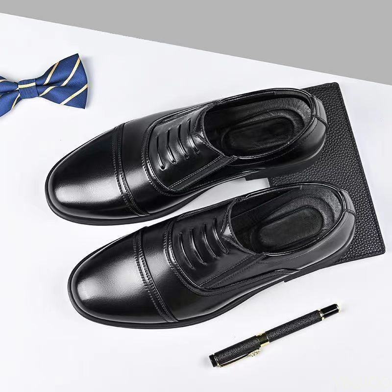 Large Size Fashionable Men's Daily Comfortable Business Office Formal Shoes Low Cut Round Toe Multifunctional Men's Wedding Shoe
