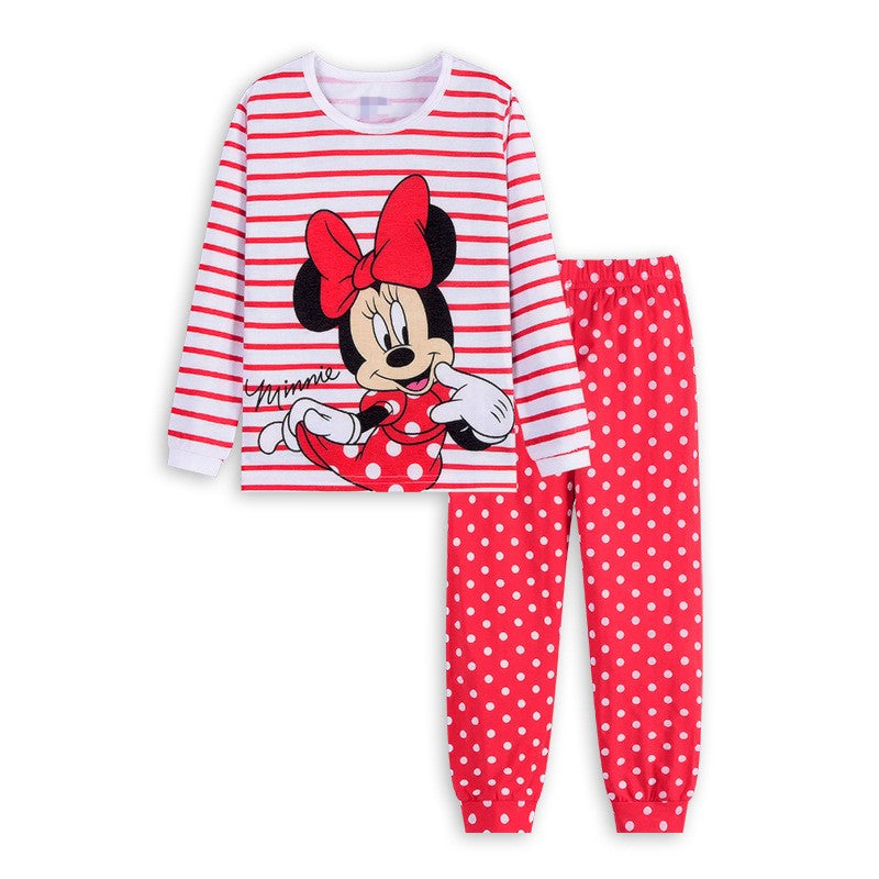 Spring Autumn Children's Clothing Sets Sleepwear Clothes Kids Pijamas minnie mouse Pajamas Set Baby Girls Pyjamas