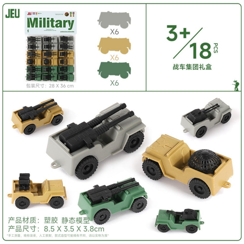 ViiKONDO Army Men Toy Military Vehicle Model Wargame Accessories Tank Radar Missile Launcher Artillery Fighter Barrack Bridge