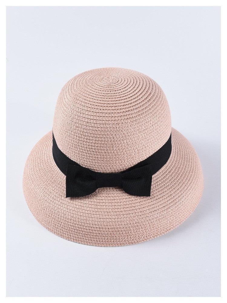 USPOP New women sun hats fashion bow straw hats casual summer wide brim drooping beach hat female summer hat
