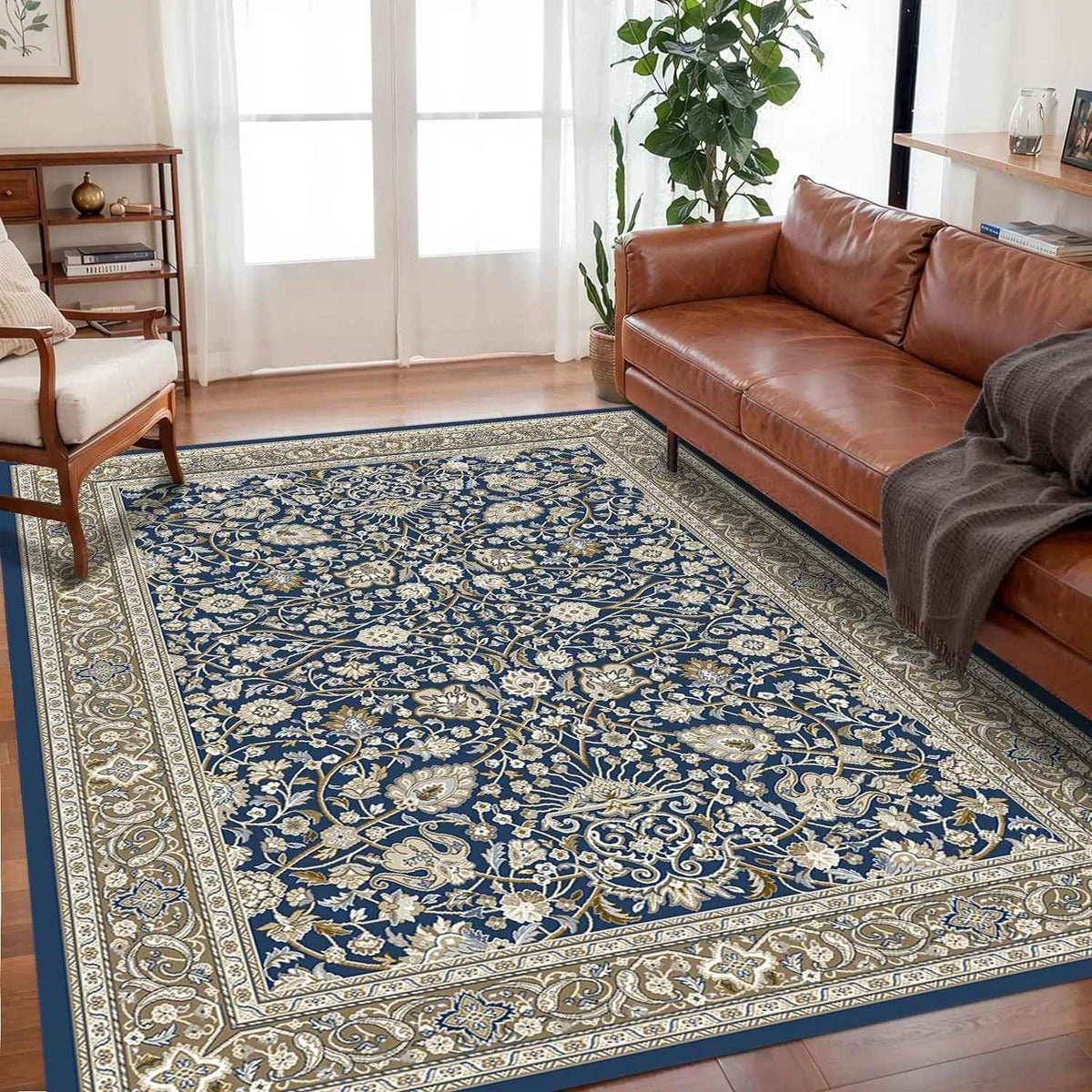 VIKAMA Bohemian Crystal Velvet Anti Slip Carpet For Living Room ,Floor Bedroom Big Size Rugs, Sofa Mats, Study,Home Decoration