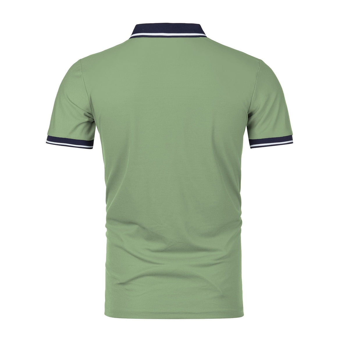Men's new top Polo shirt T-shirt Summer men's short sleeve color lapel casual fashion white shirt T-shirt men's short sleeve