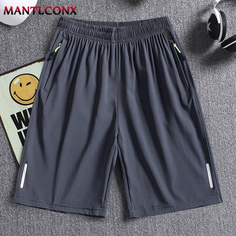 Breathable Running Jogging Men's Shorts Quick Dry Fashion Board Shorts Male Summer Elastic Casual Shorts Men Solid Color M-4XL