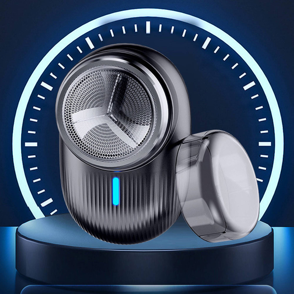 1pc-rotary mini razor portable USB charger car-mounted small 3W electric razor