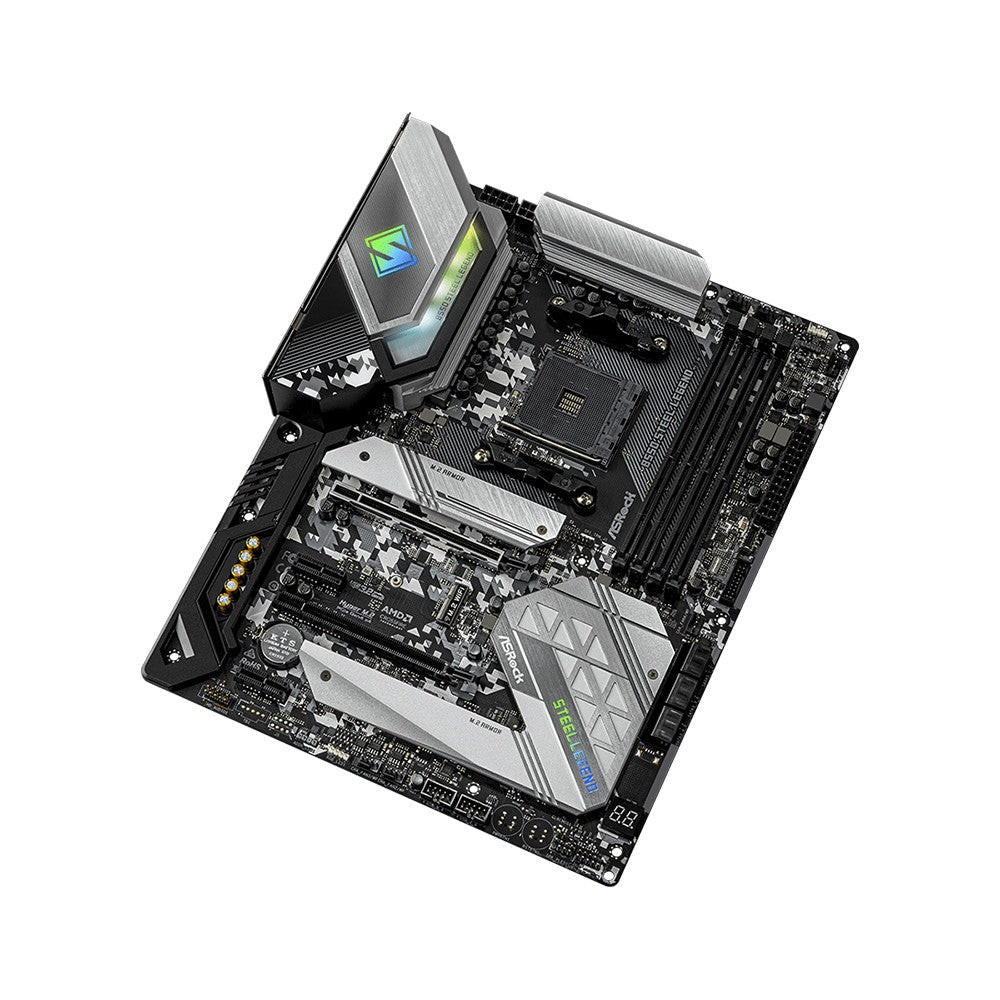 ASRock Brand New B550 Steel Legend Motherboard AMD AM4 Support 5800X3D 5700X 5600G CPU 4xDDR4 4533MHz 128GB M.2 HDMI PCIe4.0 ATX