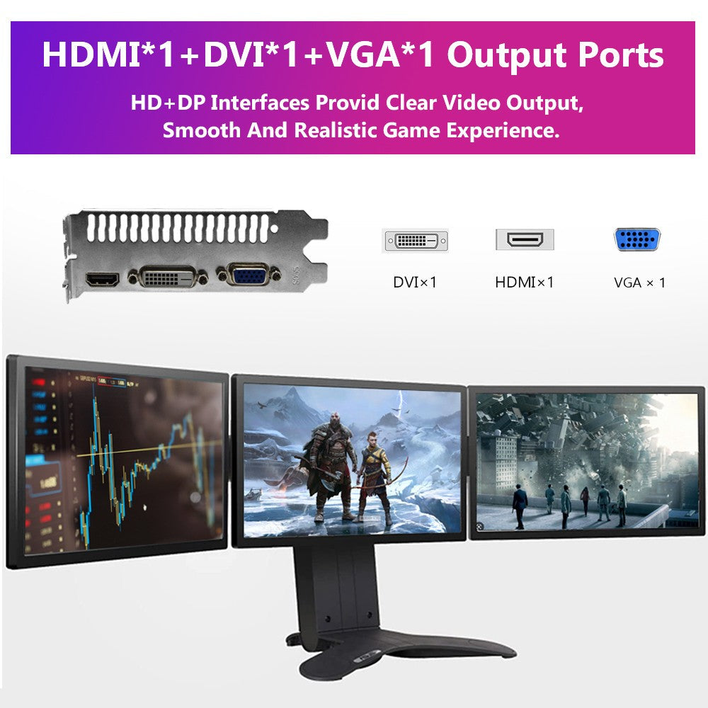 AIBOMAN NVIDIA GTX750Ti 4G GDDR5 Graphics Card 128Bit 28nm PCI Express 3.0 X16 Gaming Video Cards Desktop Computer Components
