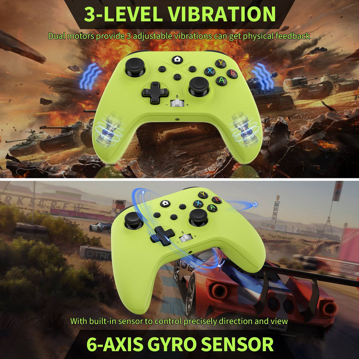 Wireless Gamepad For Xbox One/Xbox Series X/S/ Xbox Controller With Six-Axis Gyro Turbo Function Game Consoles Joystick