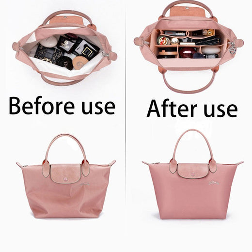 Custom Felt Bag Organizer forLongchamp Tote Purse Insert LinerPockets Travel Storage Essential ChristmasBag Fashion Enthusiasts