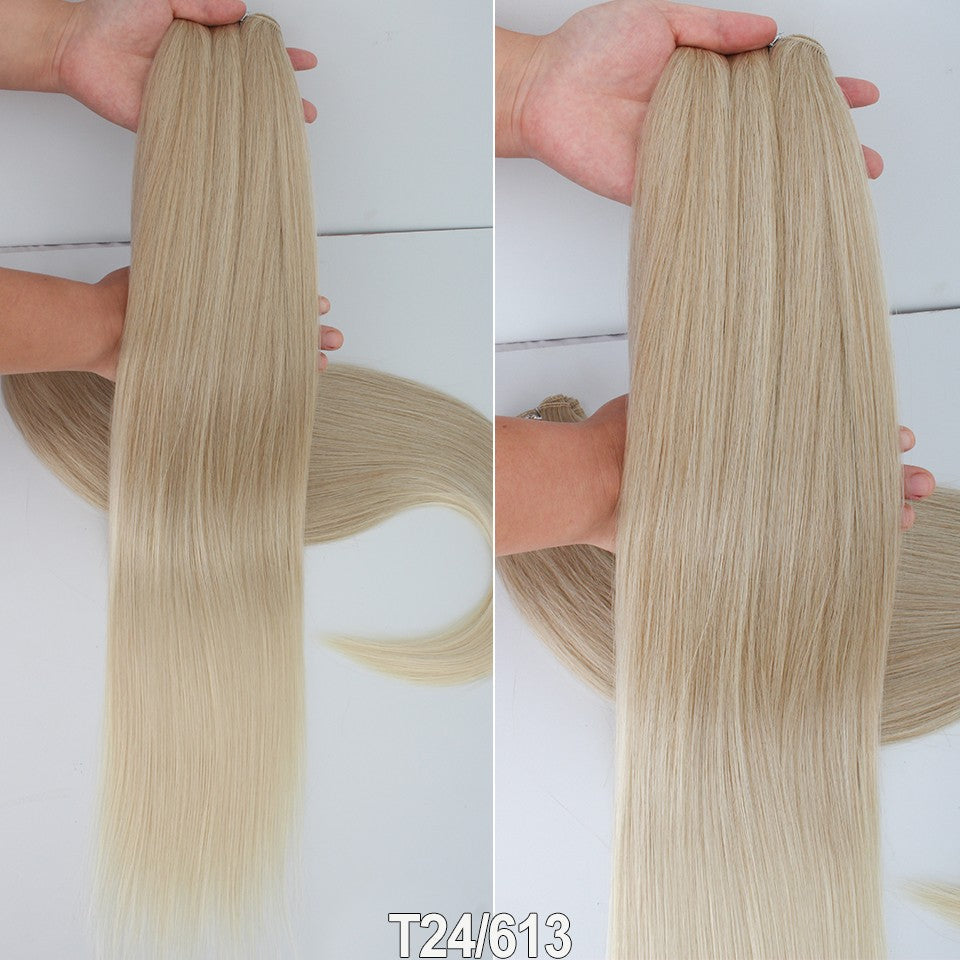 Russia Straight Hair Weave Bundles 65cm 200G Fiber Synthetic Hair Extensions Bio Protein Heat Resistant Ponytail Cosplay Hair